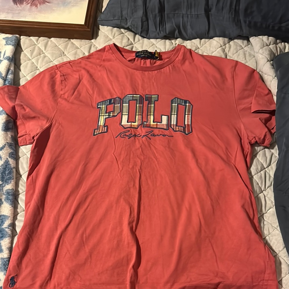 Polo by Ralph Lauren Men's Coral T-Shirt